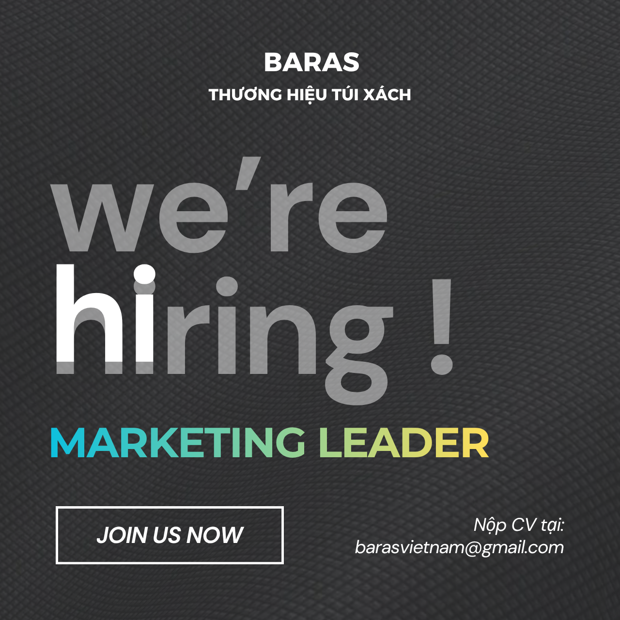 TUYỂN DỤNG MARKETING LEADER