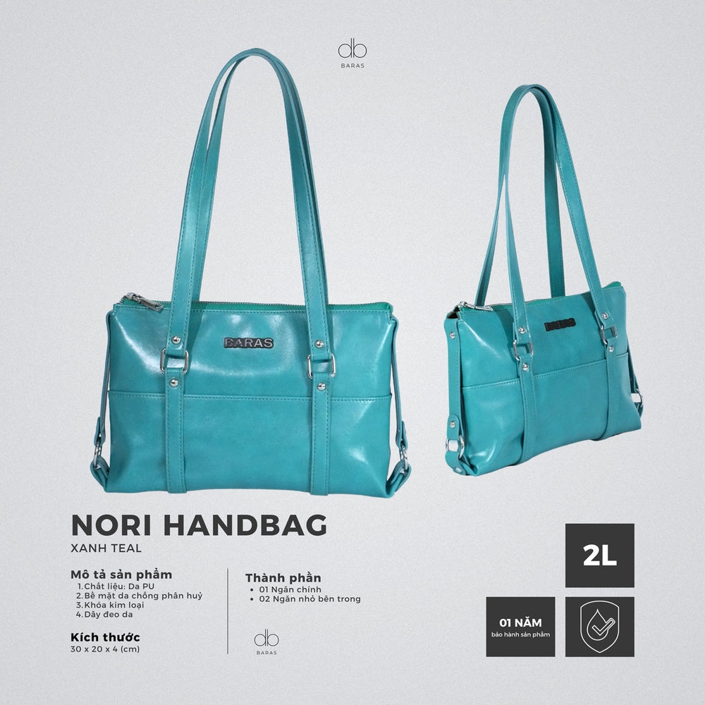 Túi xách da nữ Nori Handbag - màu Xanh Teal