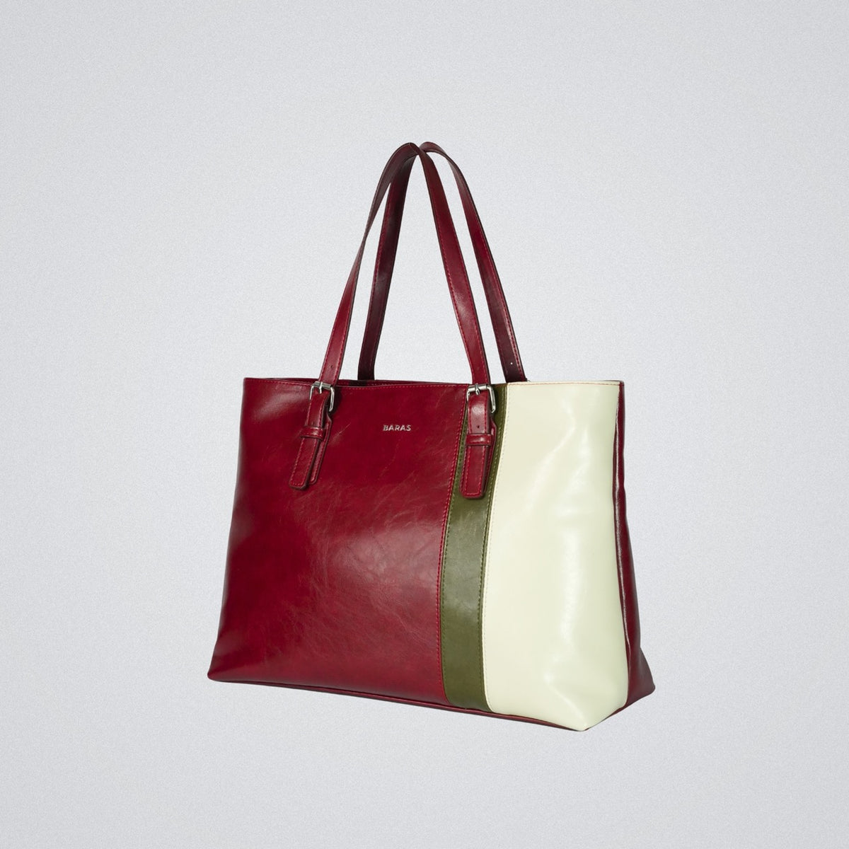 Túi xách da nữ Elara Handbag - màu Đỏ Trắng Xanh rêu-thumbmail-5