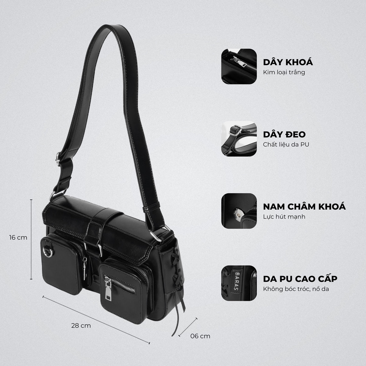 Túi xách da nữ Flamenco Handbag-thumbmail-2