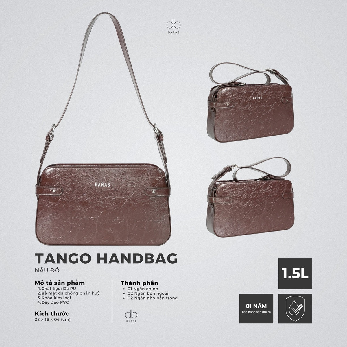 Túi xách da nữ Tango Handbag-thumbmail-2