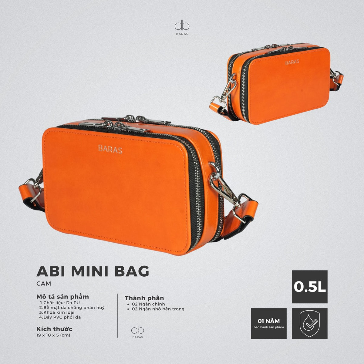 Túi Đeo Chéo Da  Abi Mini Bag – BARAS-thumbmail-2