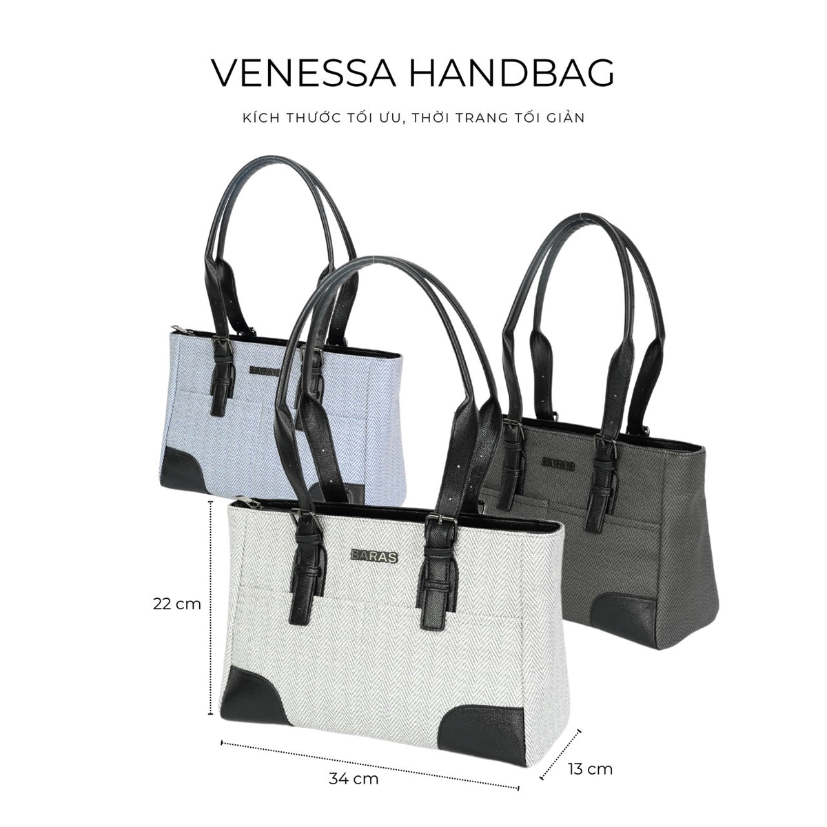 Túi xách da nữ Venessa Handbag - màu Trắng-thumbmail-7