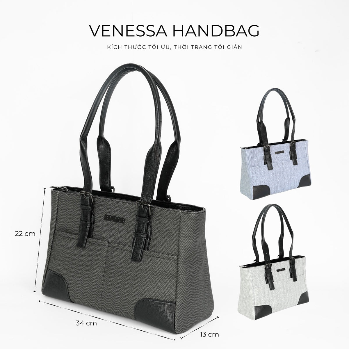 Túi xách da nữ Venessa Handbag - màu Xanh-thumbmail-6