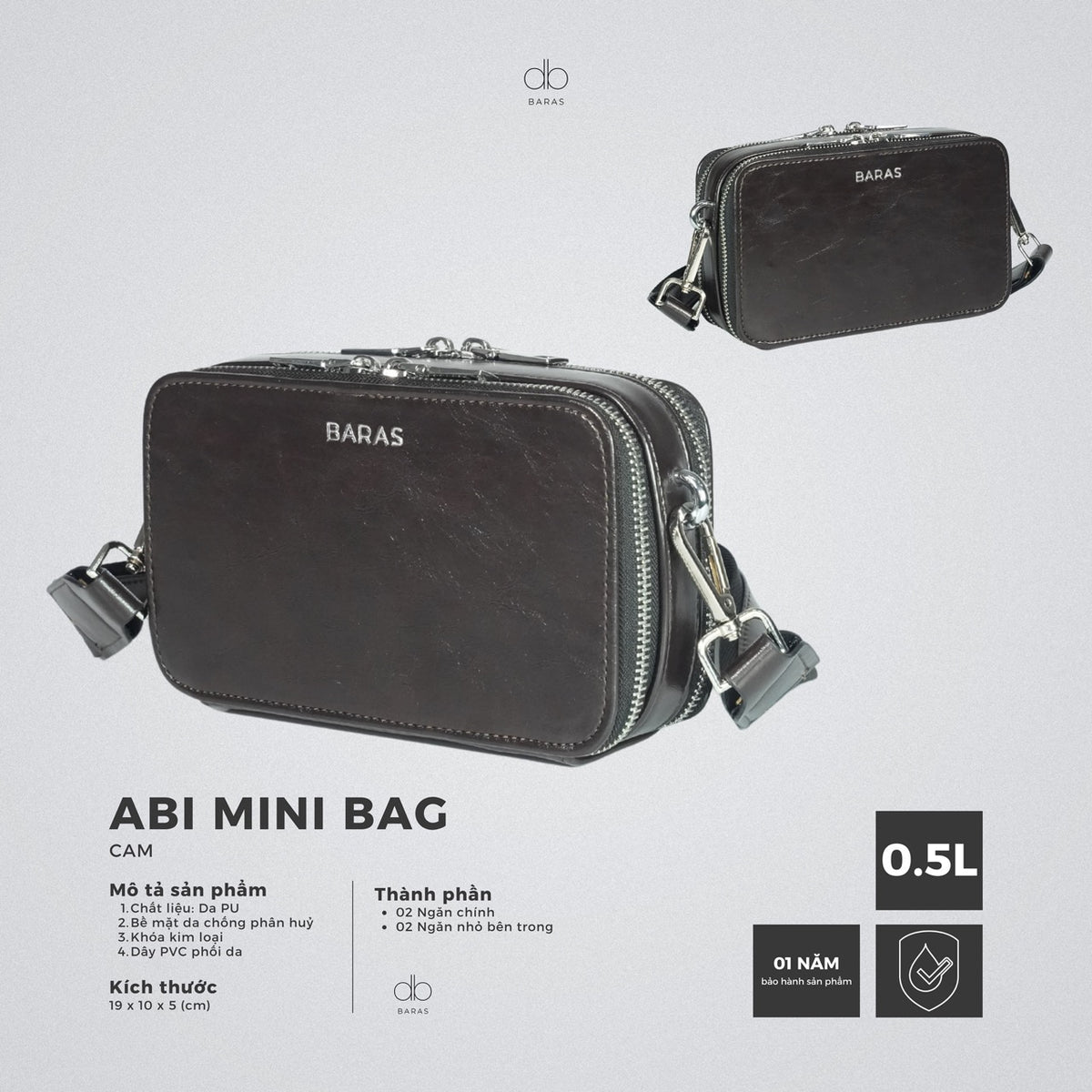 Túi Đeo Chéo Da  Abi Mini Bag – BARAS-thumbmail-4