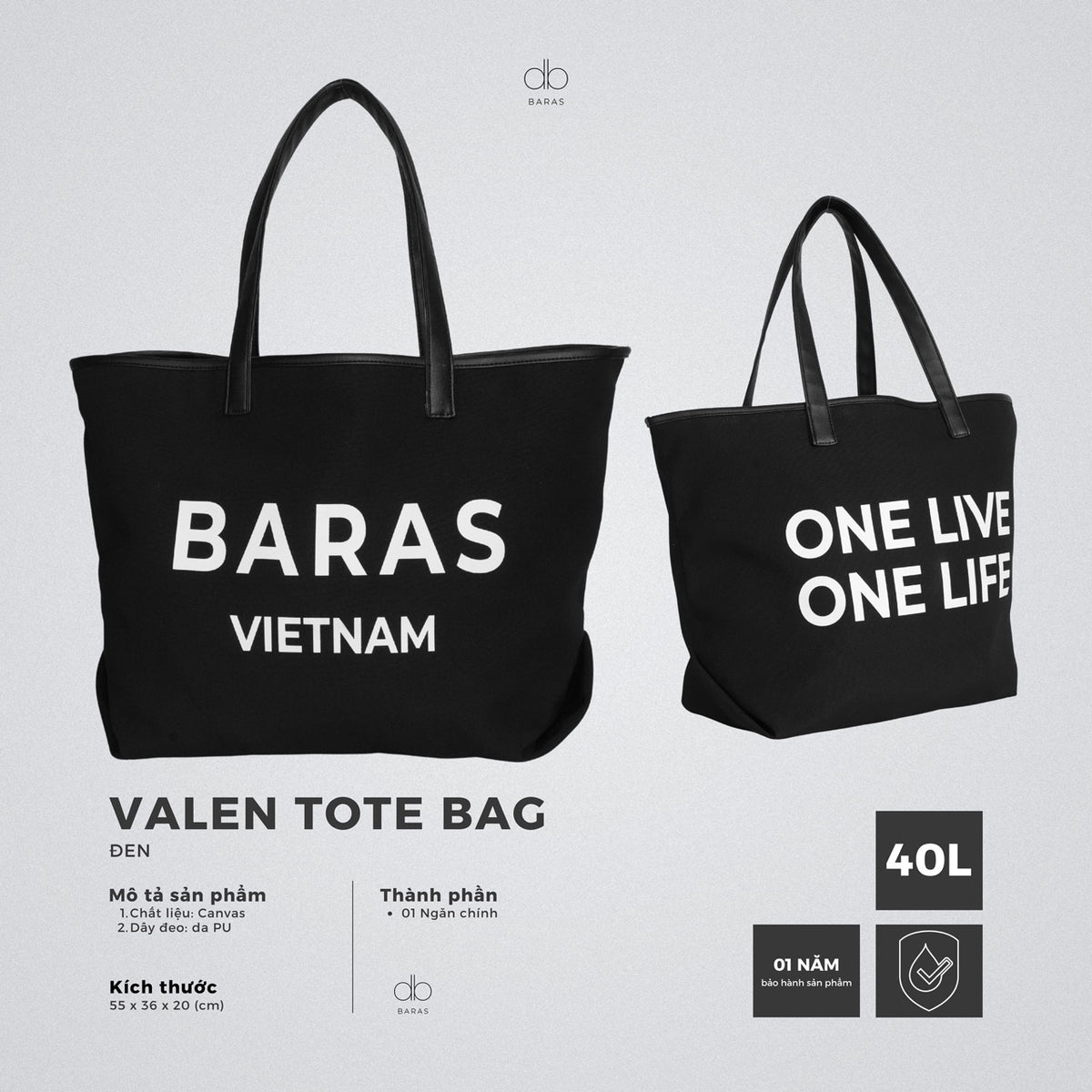 Túi Valen Tote Bag - Canvas-thumbmail-2
