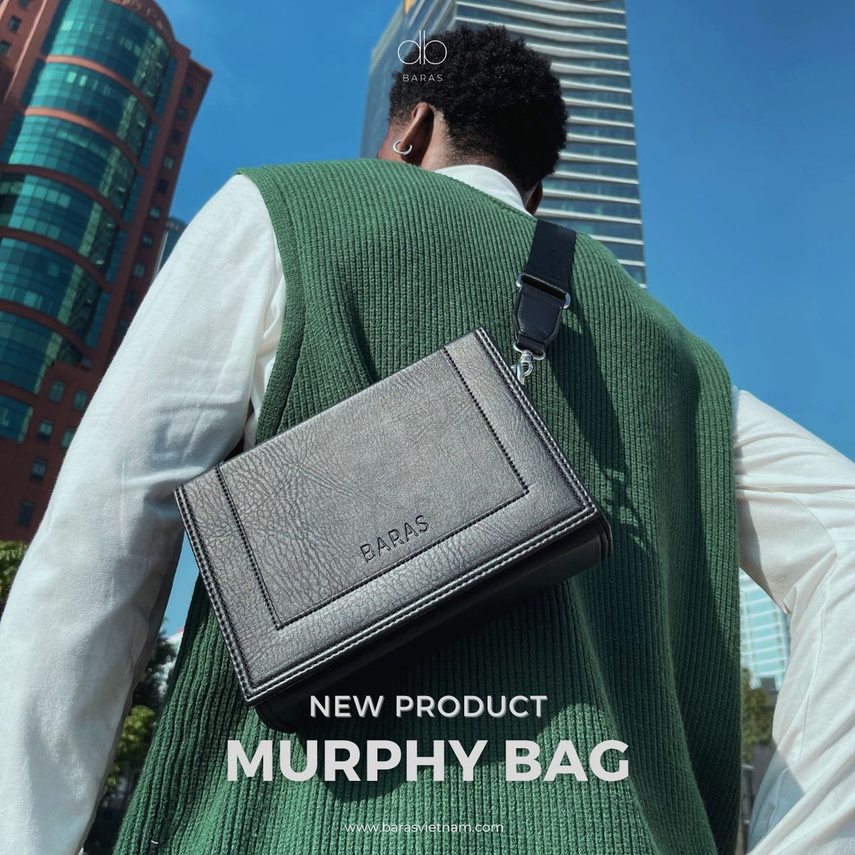 Túi đeo chéo nam Murphy Bag - màu Đen-thumbmail-4